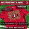 San Francisco 49ers NFL Youth Repeating Logo Football T-Shirt - Red view 3