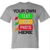 Custom T-Shirts for Men and Women Design Your Own Personalized Shirt with Text Image Logo Customizable Front and Back Print Soft Cotton Tee view 1
