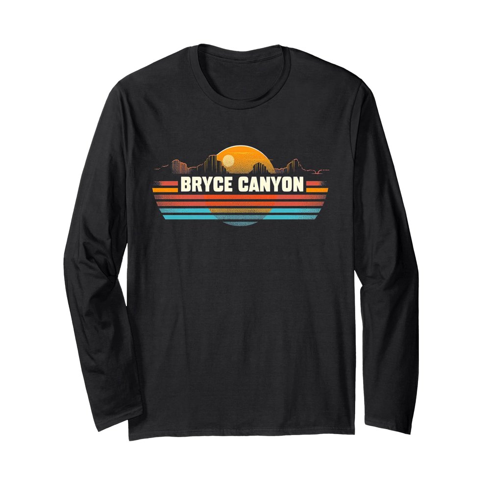 Bryce Canyon - US National Park Vintage Men Women Kids Utah Long Sleeve T-Shirt