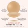 BARE & BASIC Reusable Nipple Covers for Women  Silicone Pasties Nipple Covers, Adhesive Nip Covers, Waterproof Nipple Stickers, Seamless Silicone Breast Pads with Travel Bag, Ebony, Cup A-C view 4