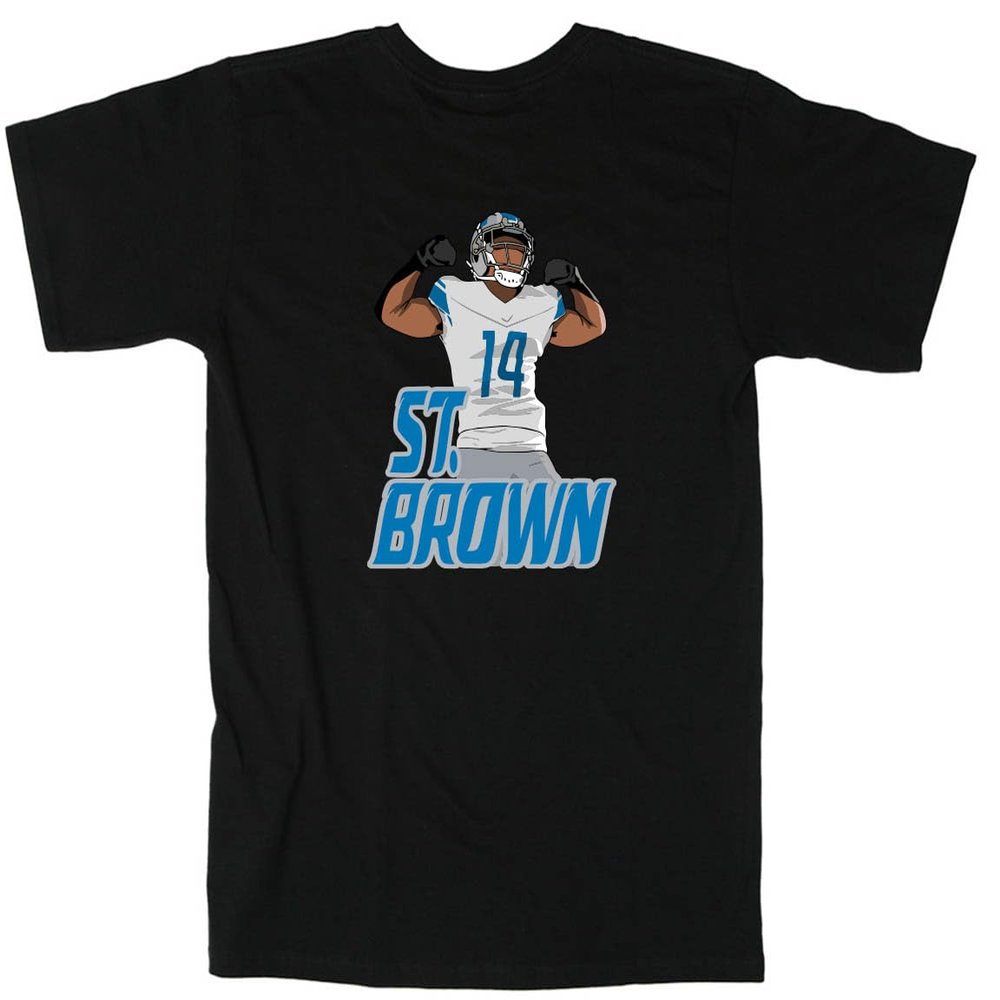 Amon-Ra St Brown Touchdown Detroit Shirt T-Shirt Youth Medium