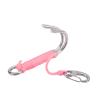 ChengyuWei Reef Drift Hook with Line, Diving Reef Hooks, Sturdy Stable Resistant Hooks, Nylon Stainless Steel Cave Drift Hook, Scuba Diving Reef Double Hook for Cave Dive Underwater Activities (Pink) view 1