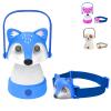 Kids Camping Essentials  LED Kids Lantern and Rechargeable Kids Headlamp Set | Multiple Purposes Kids Nightlight/Flashlight Toys Holiday, Halloween N Birthday Gifts for Toddlers and Kids (Blue) view 1