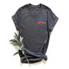Custom T-Shirts for Men and Women Design Your Own Personalized Shirt with Text Image Logo Customizable Front and Back Print Soft Cotton Tee Heather Dark Gray view 4