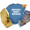 Custom T-Shirts for Men and Women Design Your Own Personalized Shirt with Text Image Logo Customizable Front and Back Print Soft Cotton Tee Heather Deep Teal view 3