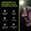 POWERCAP LED Hat Light 150 Lumens Rechargeable Fleece Beanie with Bright Built-in Headlamp Waterproof LED Warm One Size Cap (US, Alpha, One Size, Knit Olive Green) view 3