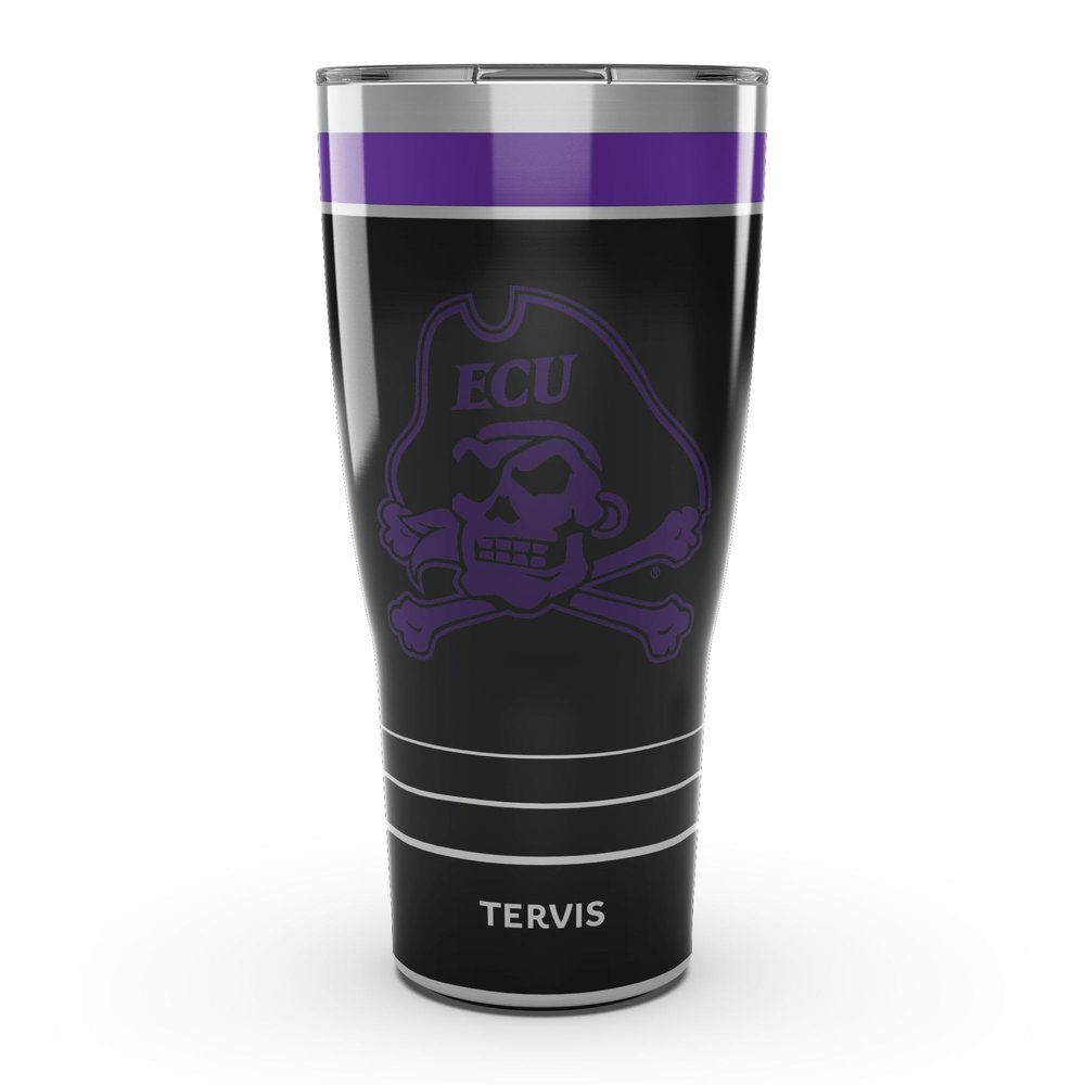 Tervis Traveler East Carolina Pirates - Night Game Triple Insulated Tumbler Travel Cup Keeps Drinks Cold & Hot, 30oz, Stainless Steel