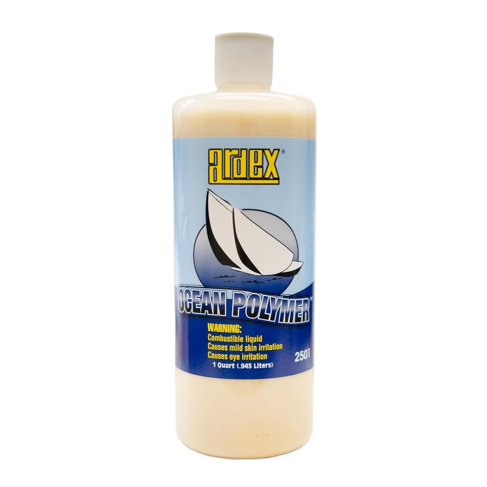 Ardex Ocean Polymer 2501 High Gloss Marine and Automotive Sealant - long lasting sun & salt protection for boats, cars, RVs and aircraft - Easy Application - 1 Quart