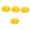 Happyyami 8pcs Stainless Steel Kayak and Canoe Elastic Rope Buckles for Bungee Cord Kit Lightweight Replacement Parts for Inflatable Boats Yellow view 1