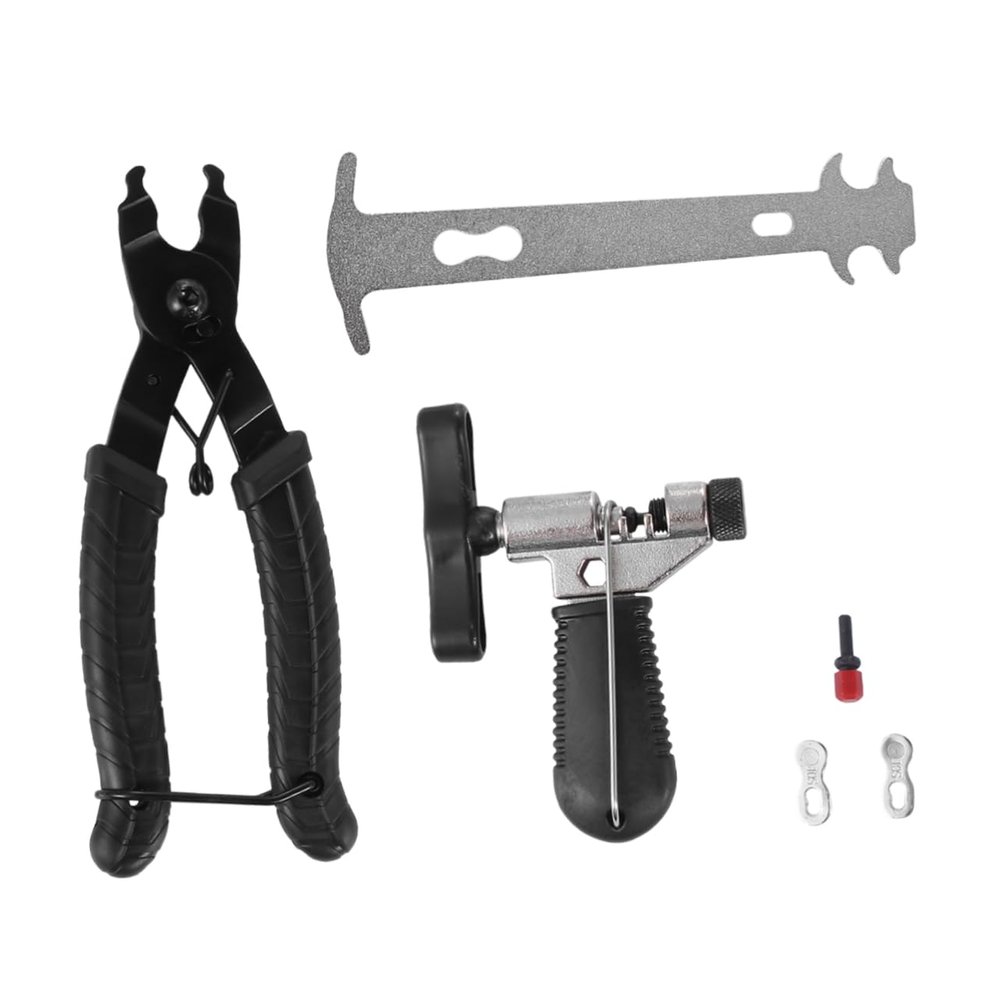 Gogogmee Bike Chain Repair Tool Set Quick Link Removal Pliers Chain Splitter for Easy Bike Maintenance Connector Tool for Home Road Use
