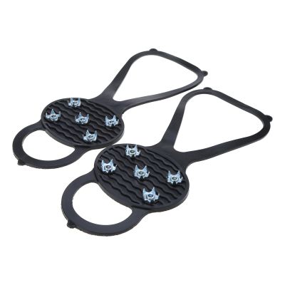 Ice Cleats Snow Traction Cleats Crampons 5 Teeth Slip Shoe Grippers Snow Shoes Spikes Claw Climbing Hiking Covers