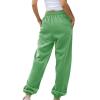 Dupe,Deals of Today Prime Clearance,2024 Cinch Bottom Sweatpants Women Casual High Waisted Pockets Joggers Sport Workout Active Baggy Lounge Trousers,4-Green,Small view 3