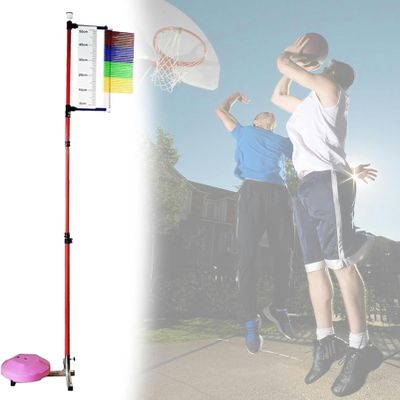 ZDJZMGZ Adults Vertical Jump Tester 1.3m-3.6m Adjustable Floor Standing High Jump Training Equipment with Reset Telescopic Rod Portable Vertical Jump Trainer