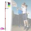 ZDJZMGZ Adults Vertical Jump Tester 1.3m-3.6m Adjustable Floor Standing High Jump Training Equipment with Reset Telescopic Rod Portable Vertical Jump Trainer view 1