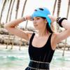 Yaoliucp Swim Cap Elastic Soft Sun Protection Facekini Mask Breathable Anti-Sting Flexible Lightweight 4-Hole Full Head Sunscreen Mask for Running, Cycling, Fishing (Blue), UV Protection Mask view 2