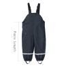 Kids Waterproof Suspender Rain Pants Toddler Lightweight Windproof Rain Bib Muddy Overalls Unisex (Black, 1-3 Years) view 4