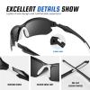 XVXV 3 Pack Polarized Sports Sunglasses for Men, UV Protection Half Frame Sunglasses Comfortable for Running Cycling Driving view 3