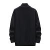 Men Jackets, Casual Sweaters Cardigan Knitted Long Sleeve Jacket Full Zip Fleece Winter Coat Work Dress (XL, Black) view 4