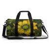 Gym Bag A Yellow Flower Duffel Bag for Men Women Overnight Bag with Shoe Compartment Workout Bags view 1