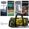 Gym Bag A Yellow Flower Duffel Bag for Men Women Overnight Bag with Shoe Compartment Workout Bags view 3
