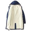 hlysgo Womens Winter Warm Jean Jacket Sherpa Lined Hooded Denim Coats Long Thicken Outerwear Button Up Coats with Pockets view 4