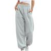 TOS, The,2024 Cinch Bottom Sweatpants Women Casual High Waisted Pockets Joggers Sport Workout Active Baggy Lounge Trousers,5-Grey,X-Large view 1