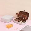 Smileshe Travel Jewelry Box, PU Leather Small Gift Portable Case, 2 Layers Organizer Display Storage Boxes for Rings, Earrings, Necklaces, Bracelets view 2