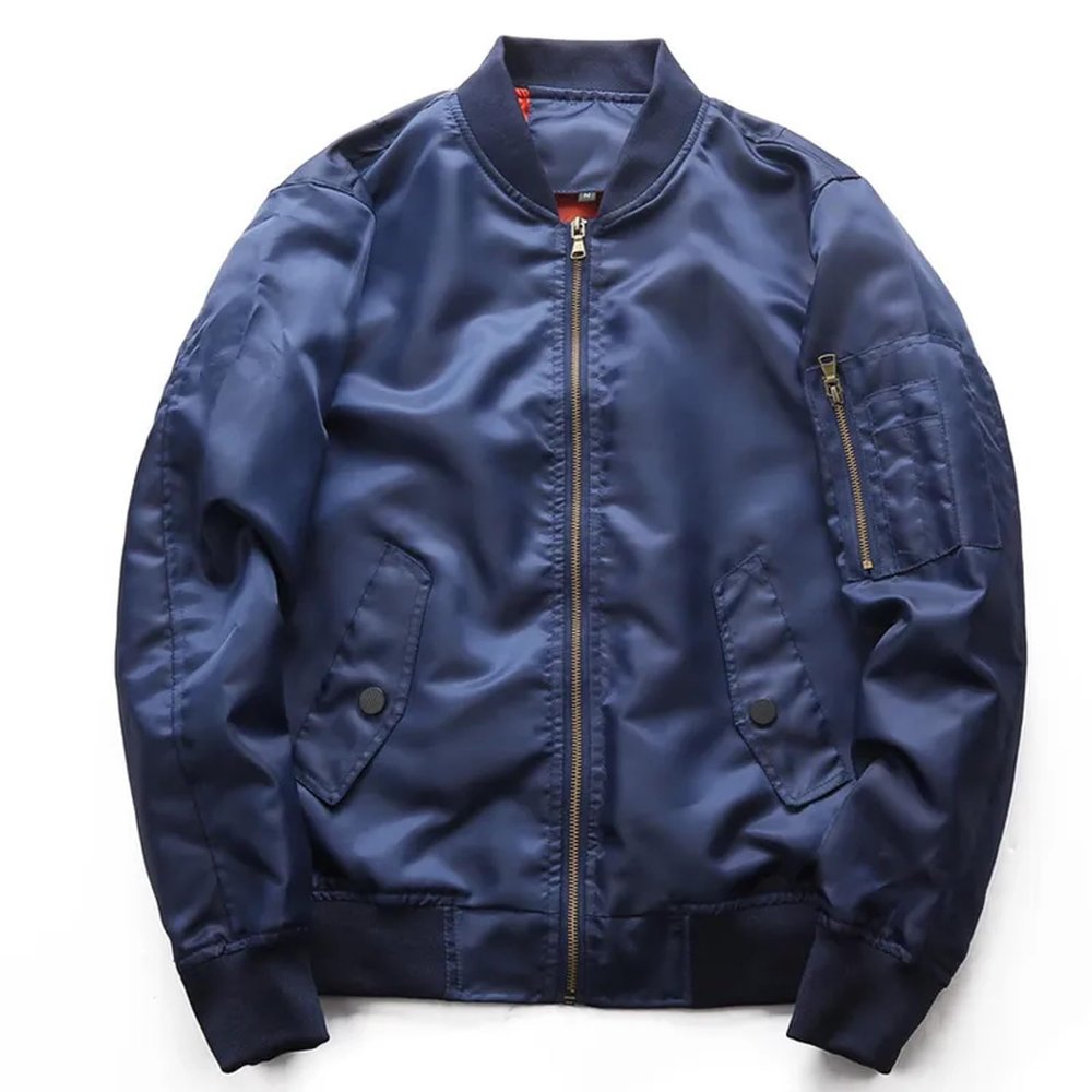 Mens Clothes,Bomber Jacket Fashion Stylish Lightweight Windbreaker Spring Fall Casual Jackets Packable Rain Jacket (4XL, Blue)