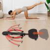 Rowing Machine Abdominal Exercise Machine, Home Thin Belly Fat Burning Exercise Abdominal Muscles, 90 Extension Angle, Three-Adjustable length and Tension (Black and Red) view 3
