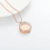 AIWENXI Glass Photo Frame Urns Necklaces Circular Cremation Jewelry for Ashes Stainless Steel Memorial Keepsakes Human Ashes Pendant for Men Women view 4