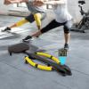 Rowing Machine Abdominal Exercise Machine, Home Thin Belly Fat Burning Exercise Abdominal Muscles, 90 Extension Angle, Three-Adjustable length and Tension (Black and Yellow) view 2