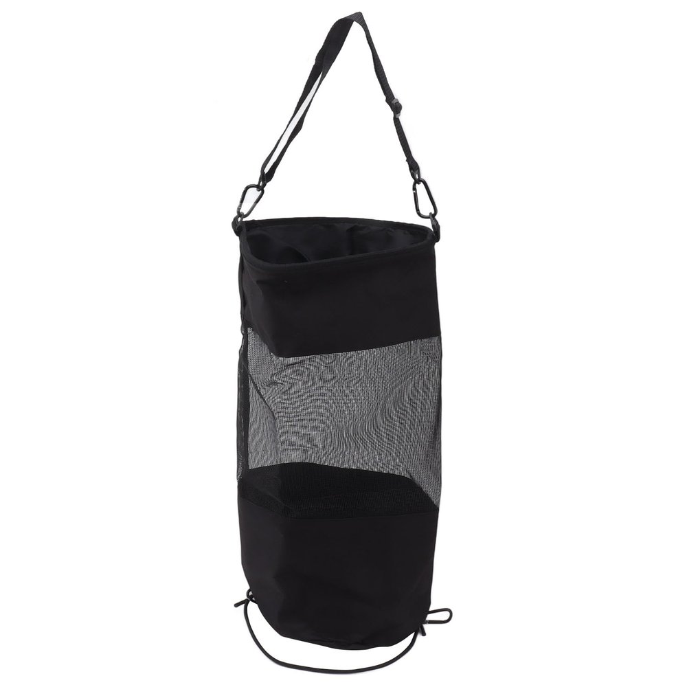 DriKou Boat Trash Can, Collapsible Trash Can Mesh Material Large Capacity, Boat Trash Bag Cylinder Shape for Travel Camping Yachting
