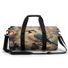 Gym Bag Classical Pattern Flowers Duffel Bag for Men Women Overnight Bag with Shoe Compartment Workout Bags view 1