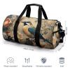 Gym Bag Classical Pattern Flowers Duffel Bag for Men Women Overnight Bag with Shoe Compartment Workout Bags view 2