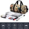 Gym Bag Classical Pattern Flowers Duffel Bag for Men Women Overnight Bag with Shoe Compartment Workout Bags view 4