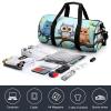 Gym Bag Owls On A Branch Duffel Bag for Men Women Overnight Bag with Shoe Compartment Workout Bags view 4
