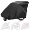 Bike Covers, Bike Cover, 55x33x39" 210D Oxford Waterproof bike Trailer Cover with PU Coating, Anti-UV/Windproof/Dustproof Kids Bike Cover with Drawstring, Bike Covers for Outside Storage view 1