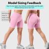 YEOREO Boost Women Workout Gym Impact Shorts Pink view 3