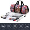 Gym Bag Cat British Flag Bunting Duffel Bag for Men Women Overnight Bag with Shoe Compartment Workout Bags view 4