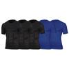 DGHM-JLMY Men's Compression Shirt Abdomen Slim Body Shapewear Tank Tees Short Sleeve Slimming Tank Top Workout Vest 5 Pack (Style5-5Pc,S)