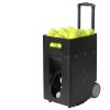 EliteBloom Tennis Ball Machine, Automatic Ball Launcher Tennis Practice Equipment, Adjustable Launching Angle, Speed, Rotation Frequency, 50 Capacity, for All Tennis Lovers view 1