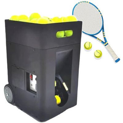 EliteBloom Tennis Ball Machine, Automatic Tennis Ball Launcher,Speed, Rotation Frequency,with Remote Control Adjustable Launching Angle,50 Capacity, for Beginners Solo Training Sports
