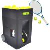EliteBloom Tennis Ball Machine, Automatic Tennis Ball Launcher,Speed, Rotation Frequency,with Remote Control Adjustable Launching Angle,50 Capacity, for Beginners Solo Training Sports view 1