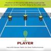 EliteBloom Tennis Ball Machine, Automatic Tennis Ball Launcher,Speed, Rotation Frequency,with Remote Control Adjustable Launching Angle,50 Capacity, for Beginners Solo Training Sports view 4