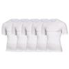 Compression Shirts for Men Slimming Short Sleeve Tops Body Shaper Tees Control Shapewear Tank Top Vest 5 Pack (White -5PC,XL) view 1