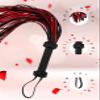 FLODISE Riding Crop for Adults Bedroom Faux Leather Adult Flogger Horse Whip 30inch view 2