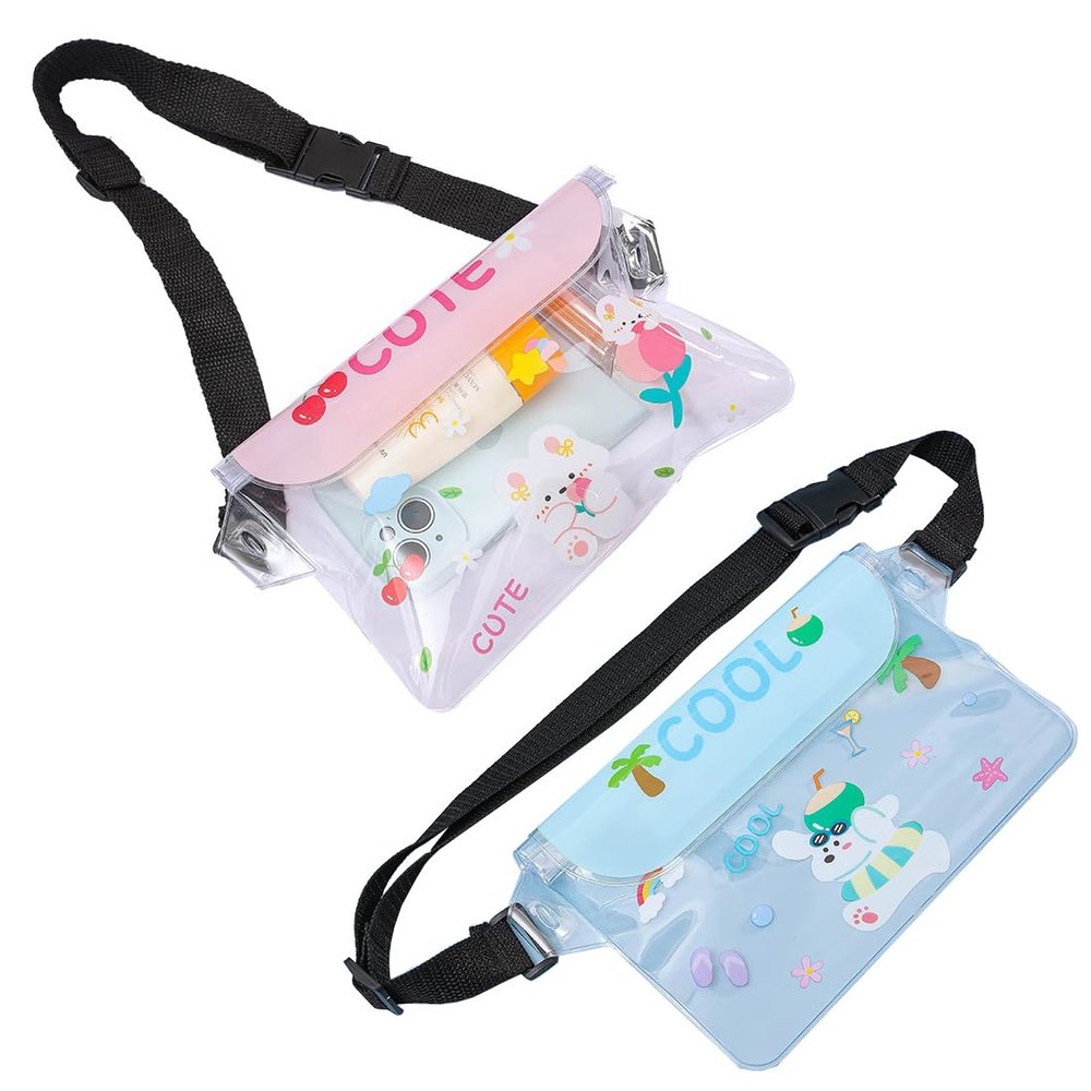 SquEqu 2 Pack Small Crossbody Bag Waterproof Phone Pouch Waterproof Phone Case Mini Phone Purses Cellphone Dry Bag for iPhone 17 16 15 14 13 Pro Max Swimming Diving Snorkeling Beach Travel Trip Boat