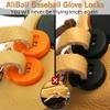 AliBall Glove Locks Baseball, Glove Lace Locks 8 Pack, Never Need Thying Knots Again, Fits All Baseball and Softball Gloves (Orange-Black) view 2
