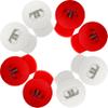 AliBall Glove Locks Baseball, Glove Lace Locks 8 Pack, Never Need Thying Knots Again, Fits All Baseball and Softball Gloves (Red-White) view 1