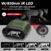 HMWOKPOT Night Vision Goggles for Adults, Digital Infrared Binoculars 10X Optical & 8X Digital Zoom, 4" Display Screen, 32G SD Card,Black view 3